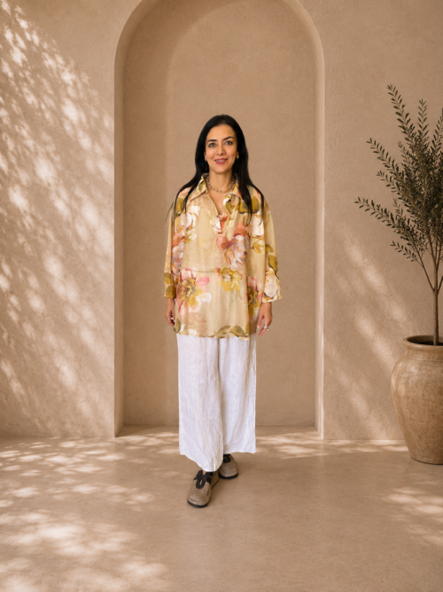 Floral Silk Blouse