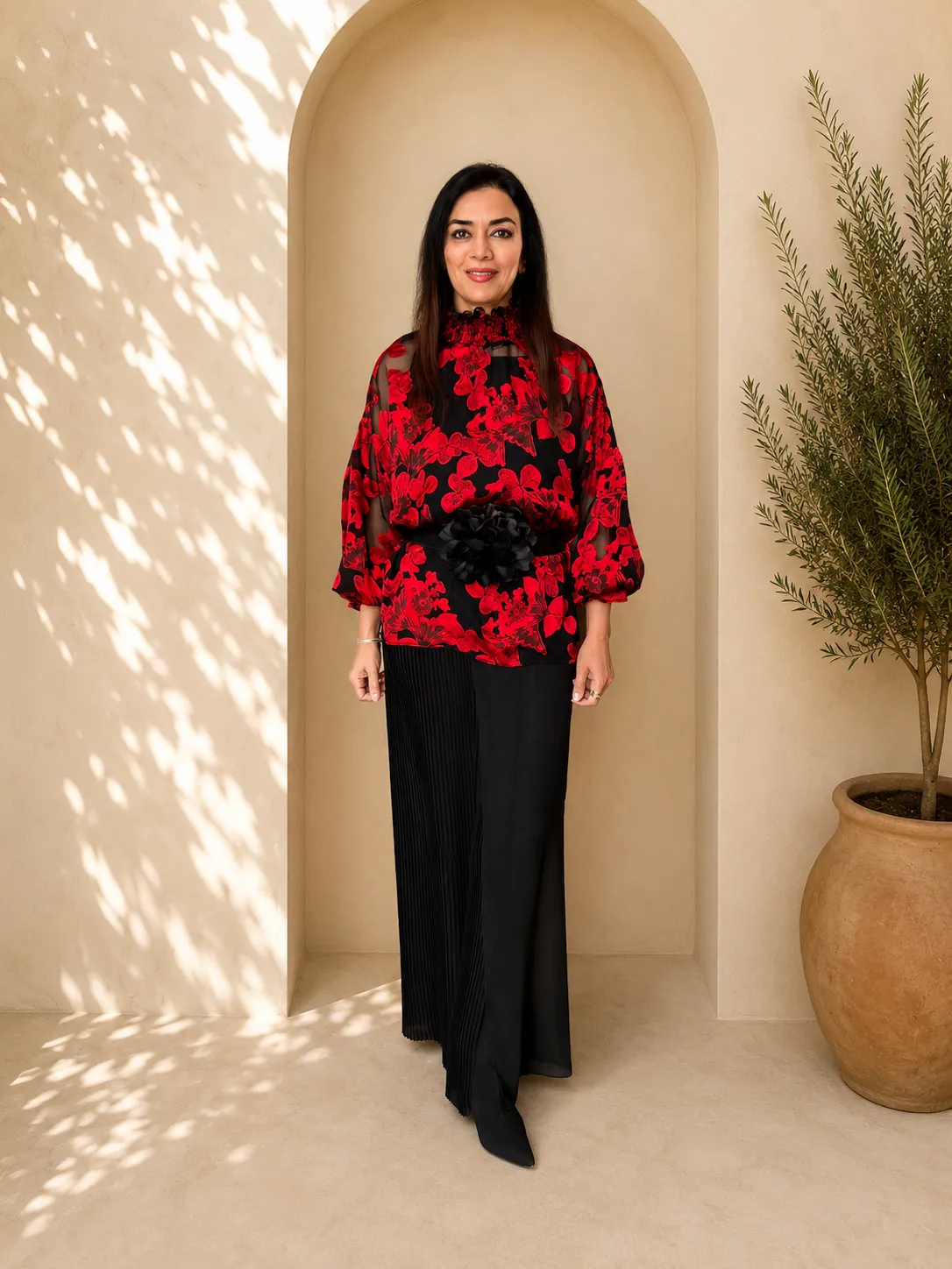 Butterfly Burnout Blouse