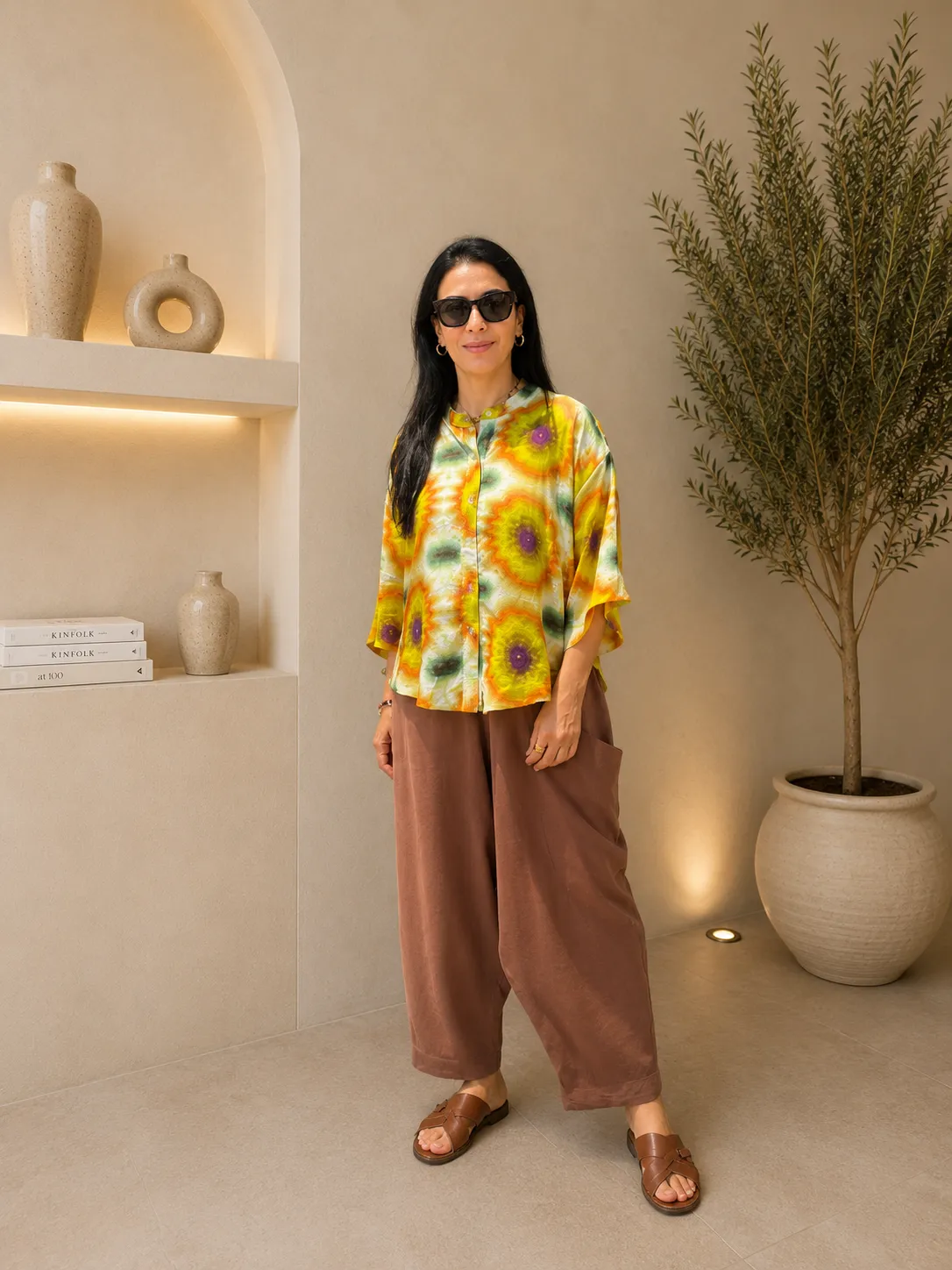 Sunburst Floral Blouse